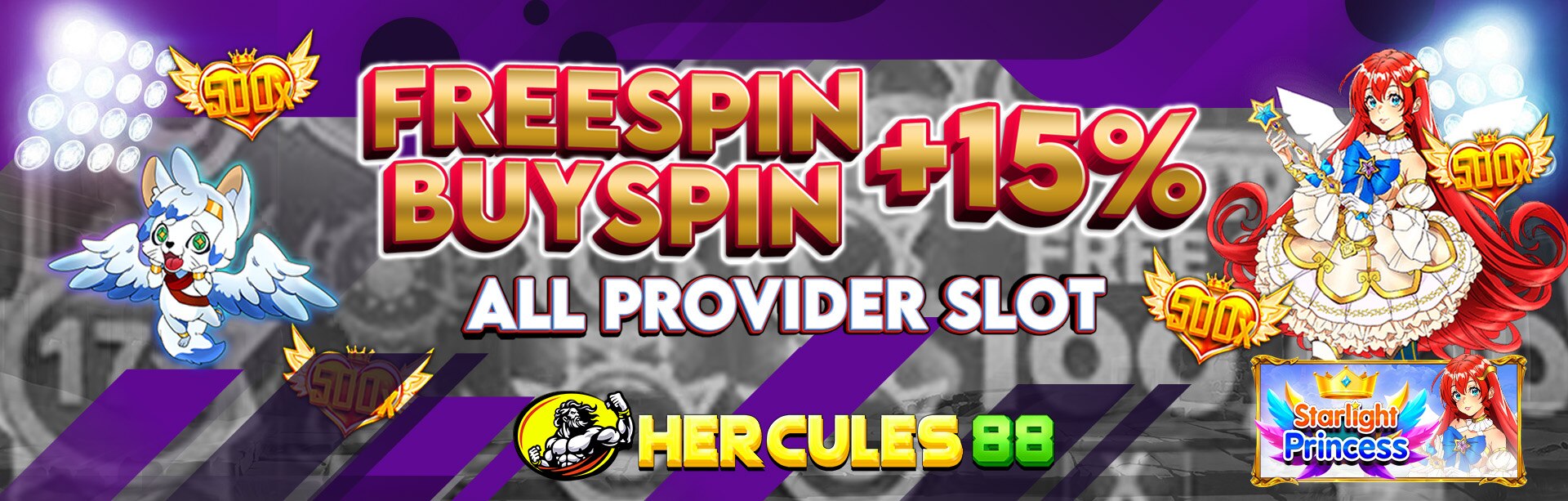 BONUS FREESPIN & BUYSPIN 15%